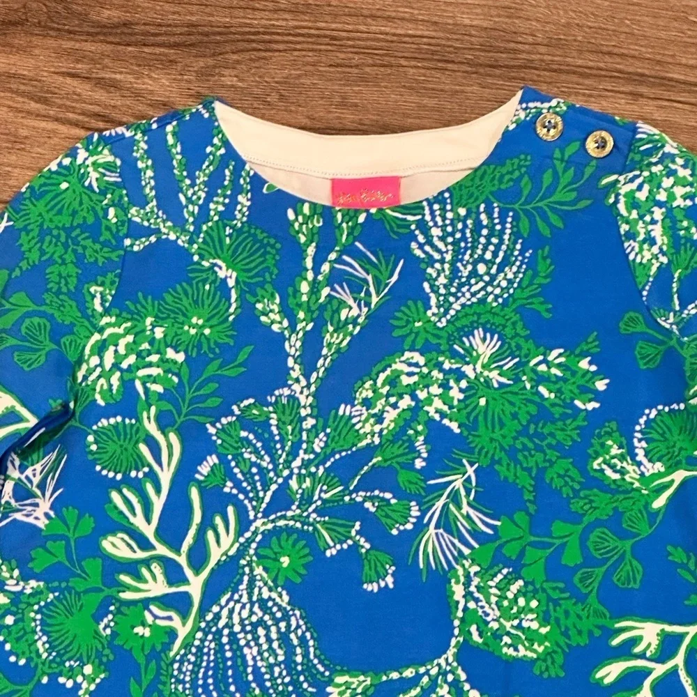 NWT! Lilly Pulitzer Girls 8-10 Mackenzie Dress in Briny Blue